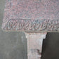 Heavy Italian Granite Carved Outdoor Picnic Dining Table & Benches – 50"