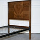 ART DECO BURR WALNUT DECORATIVE INLAID PANELS SiNGLE BED