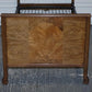 ART DECO BURR WALNUT DECORATIVE INLAID PANELS SiNGLE BED