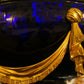 Louis XVI Style Gilt Bronze and Blue Crystal Bowl