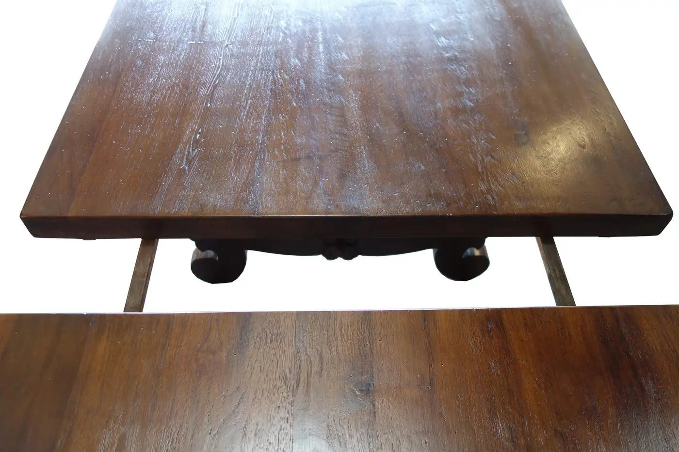 17th C Refectory Style Italian Walnut Dining Table with End Extensions to order