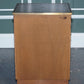 Military Campaign Wood Bedside Nightstand End Table Green Leather Top