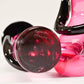 Pair of Signed Bellini, Murano Solid Crystal Chinese Figures