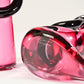 Pair of Signed Bellini, Murano Solid Crystal Chinese Figures