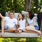 Outdoor Swinging Sofa with Custom Rope & Fabric Colors