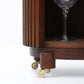 DOCIA Solid Oak Liquor / Bar Cabinet with Brass Details – Handcrafted