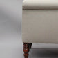 Geffrey Arm Chair Upholstered in Belgian Linen or Custom Fabric