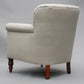 Geffrey Arm Chair Upholstered in Belgian Linen or Custom Fabric