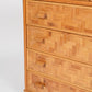 Mid-Century Italian Chest of Drawers – Rattan & Bamboo with Glass Top, 1970s
