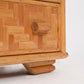 Mid-Century Italian Chest of Drawers – Rattan & Bamboo with Glass Top, 1970s