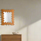 Herringbone Patterned Rattan Cane Wall Mirror – Vintage Style