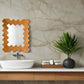 Herringbone Patterned Rattan Cane Wall Mirror – Vintage Style