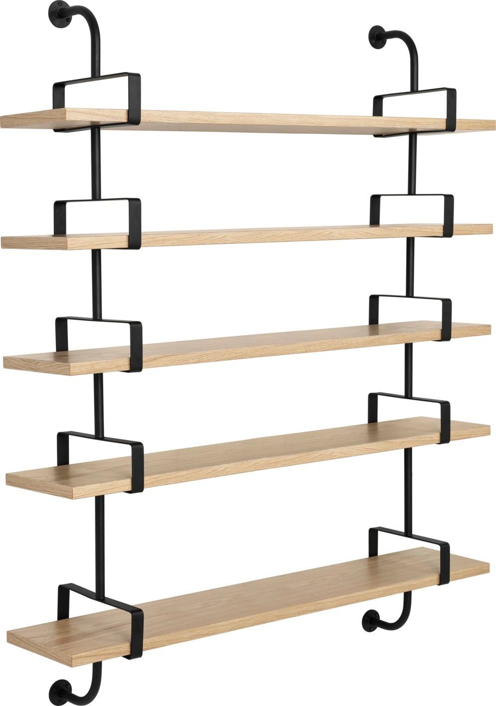 Mid-Century Modern ‘Démon’ 5-Shelf System in Black Ash – Medium Size