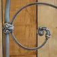DOUBLE ANTIQUE CAST IRON AND BRASS BED – BLUE VERDIGRIS FINISH