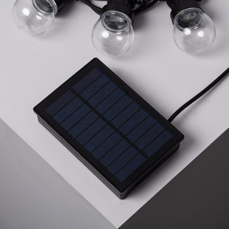 Kepler Solar LED Festoon Lights – 7 m / 8-Bulb String