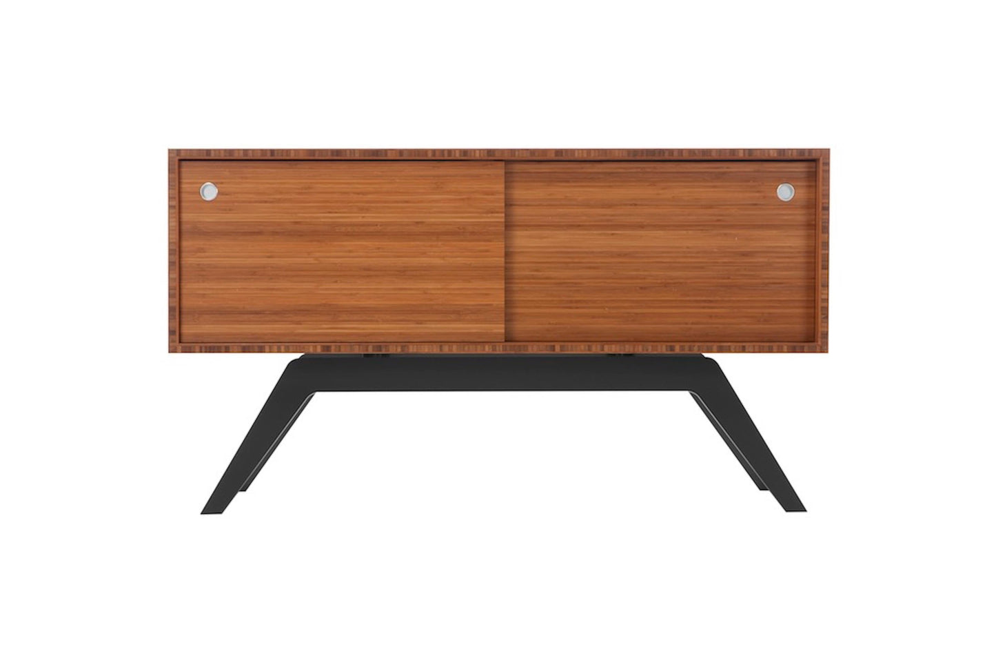 Elko Credenza Small – Powder-Coated Steel and Solid Wood Storage Cabinet