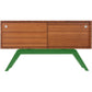 Elko Credenza Small – Powder-Coated Steel and Solid Wood Storage Cabinet