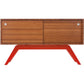 Elko Credenza Small – Powder-Coated Steel and Solid Wood Storage Cabinet