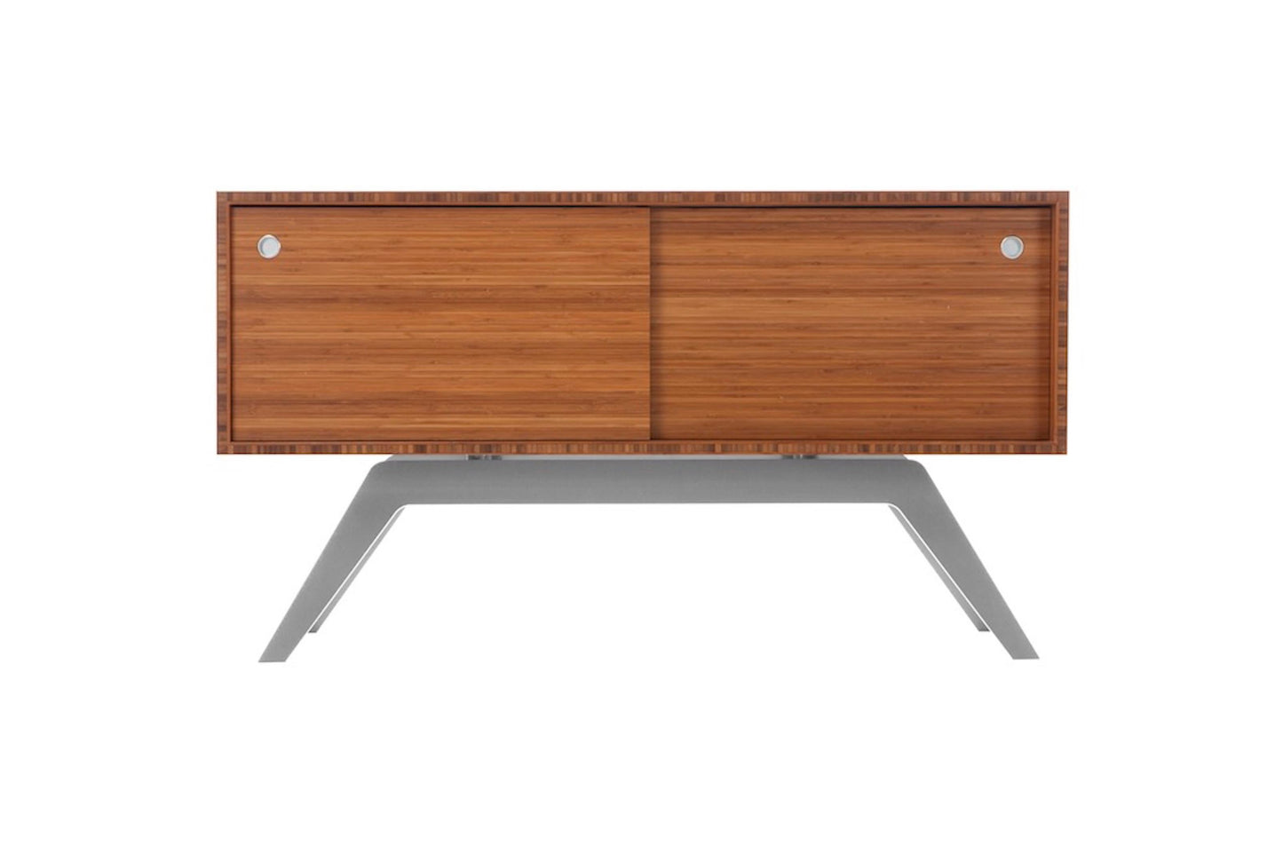 Elko Credenza Small – Powder-Coated Steel and Solid Wood Storage Cabinet