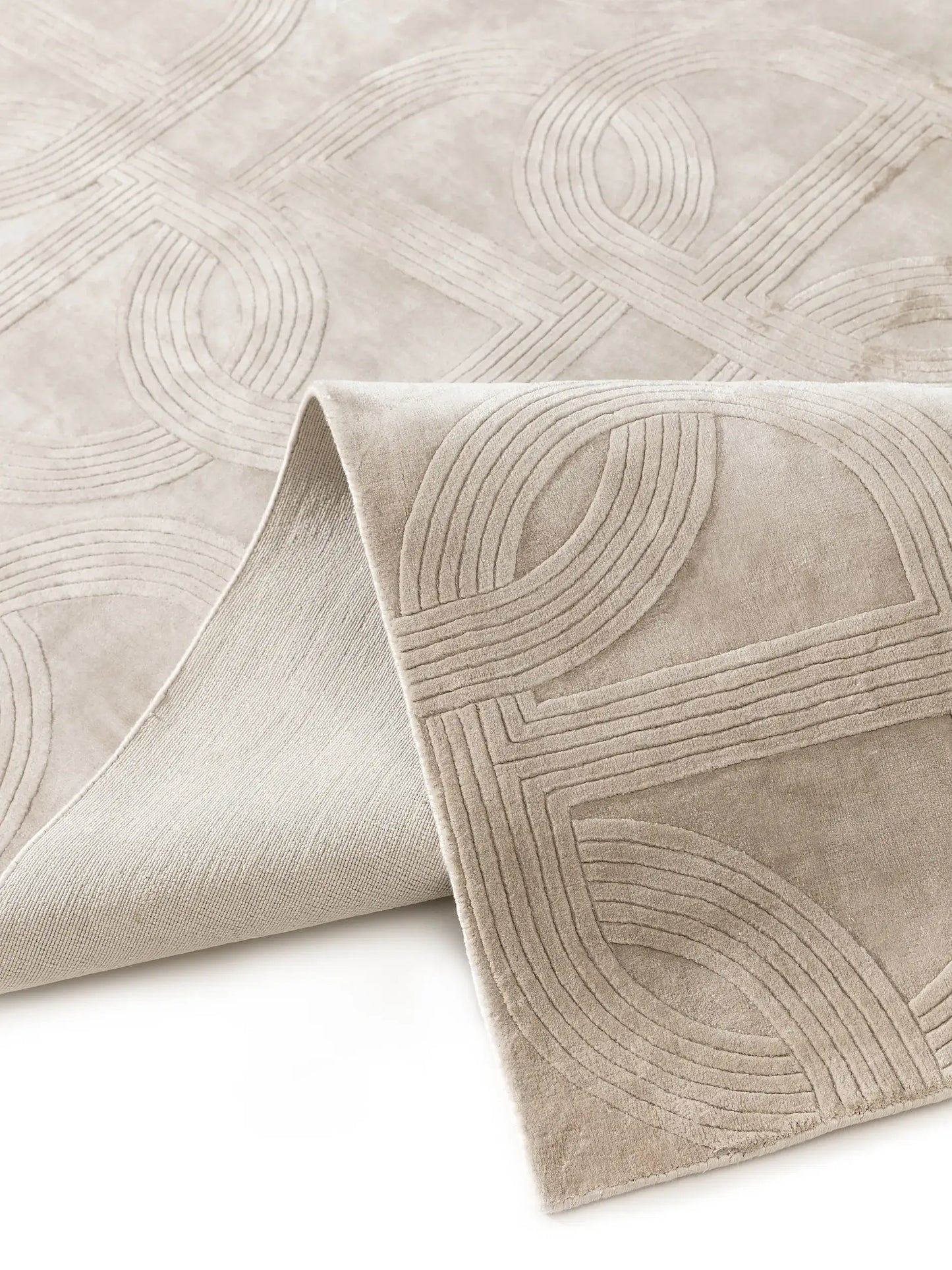 Elisa 100% Lyocell Beige Rug