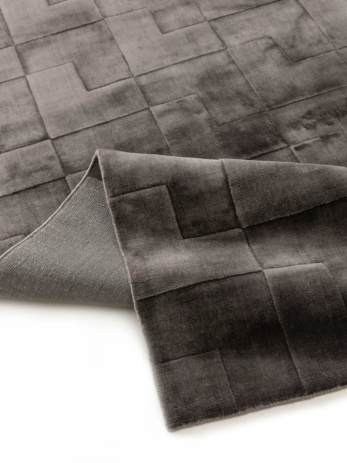 Elisa 100% Lyocell Elisa Dark Brown Rug