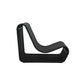 Black L-shaped product on a white background