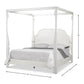 European Style Canopy Bed Bungalow White