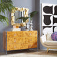 Olympus Ivory & Polished Brass Beaumont Bouclé Lounge Chair