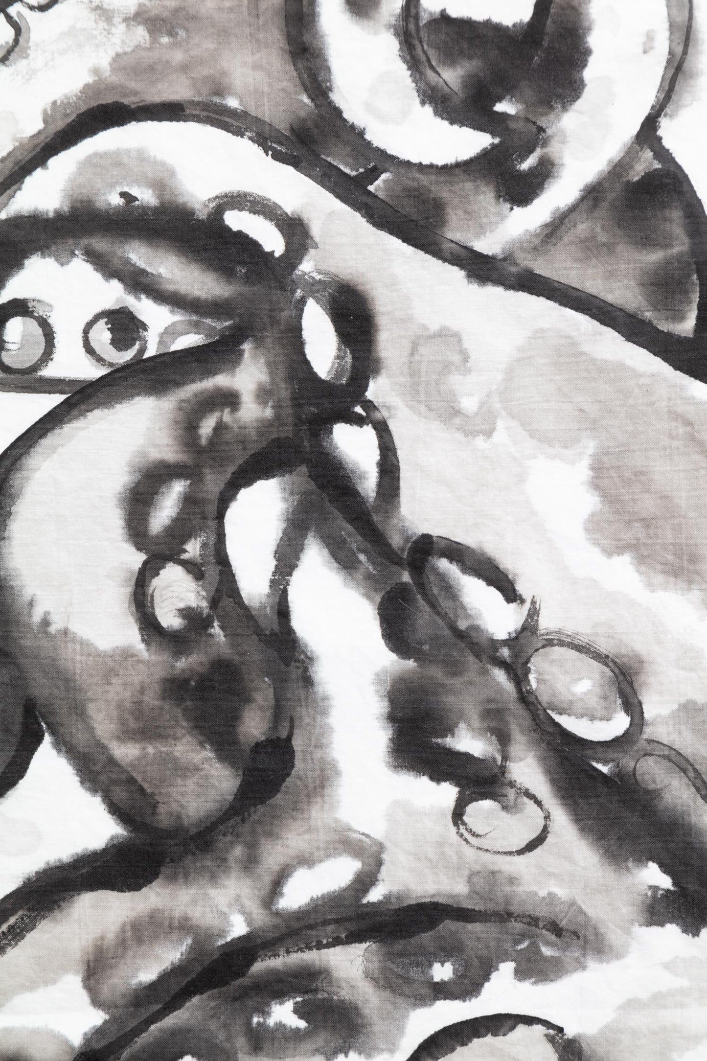 Octopus Hand-Painted Cotton Pillow Cases – Set of 2, 51 x 66 cm