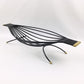 Mid-Century Black Metal and Brass Zoomorphic Centerpiece Basket, France, 1960s