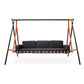 Exterior Swing with Stainless Steel Frame, Acrylic Cover, and Transparent Fabric