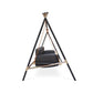Exterior Swing with Stainless Steel Frame, Acrylic Cover, and Transparent Fabric – Luxury Outdoor Seating