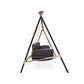 Exterior Swing with Stainless Steel Frame, Acrylic Cover, and Transparent Fabric