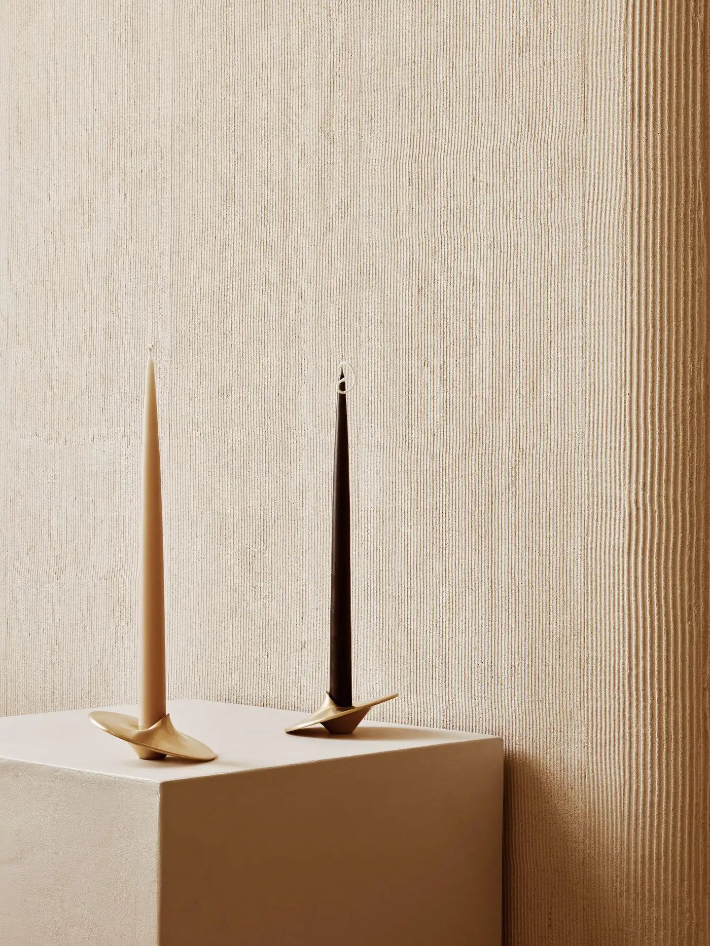 Pulsar Brass Candle Holder