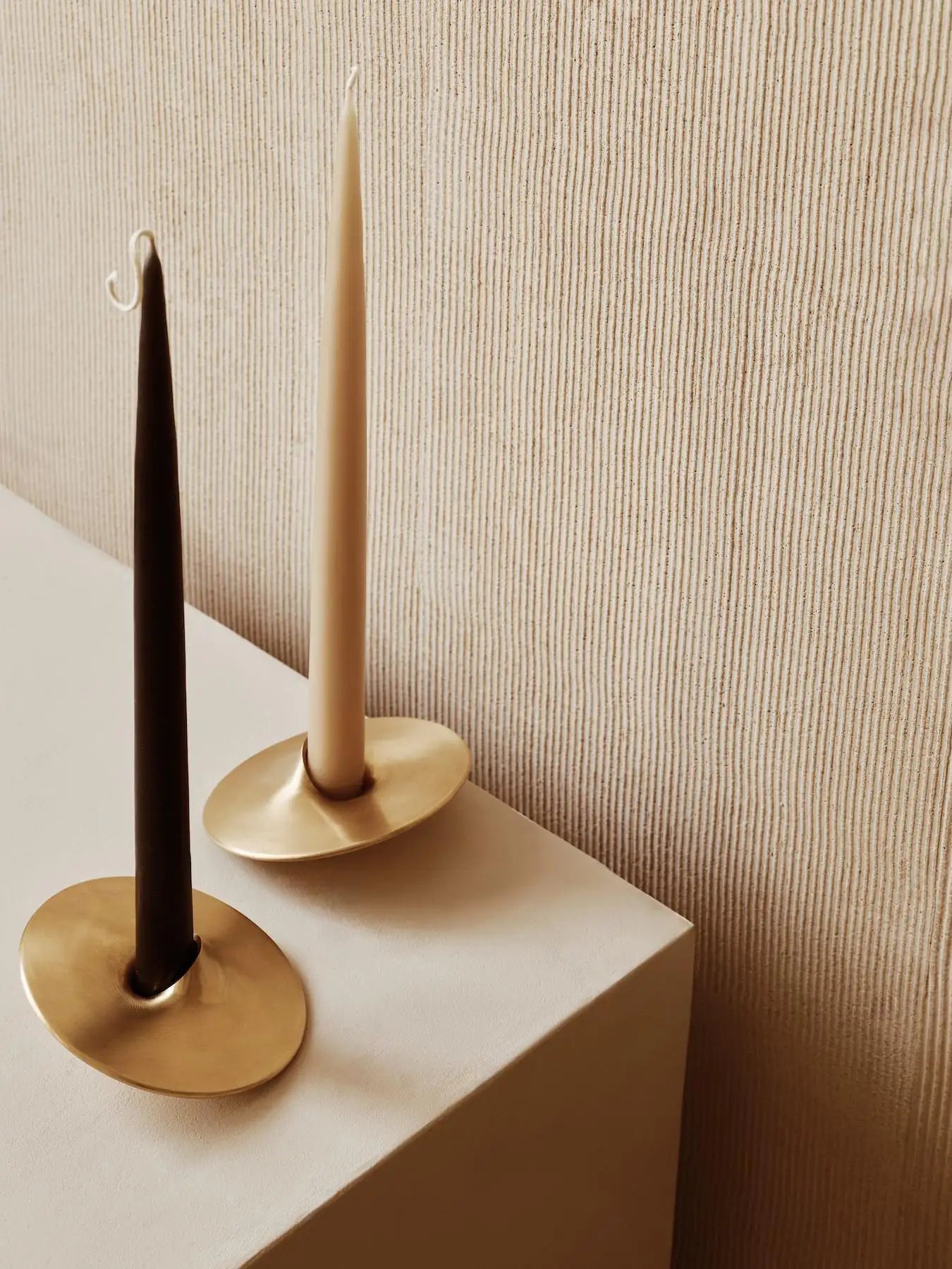 Pulsar Brass Candle Holder