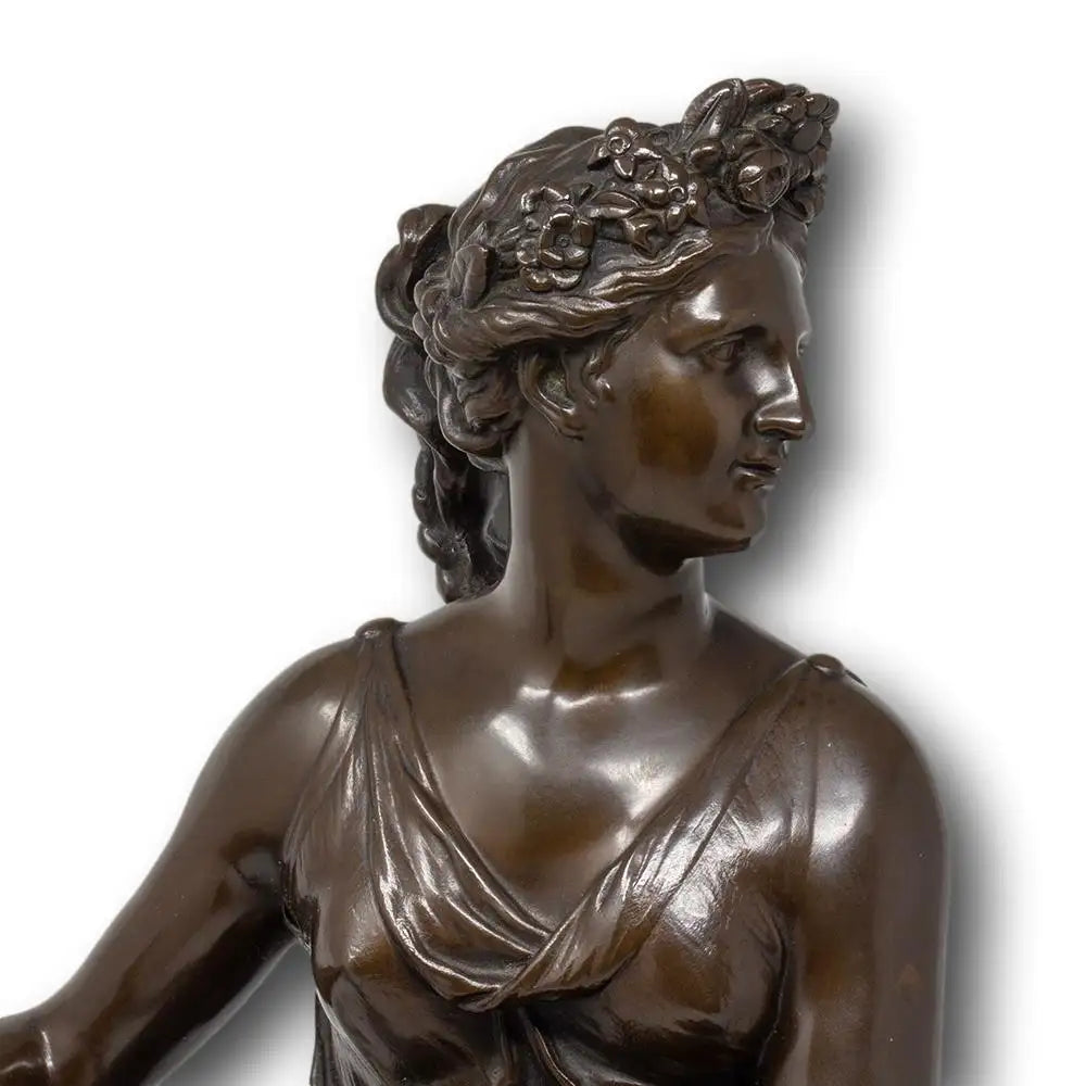French Bronze Opposing Figures Allégorie du Printemps