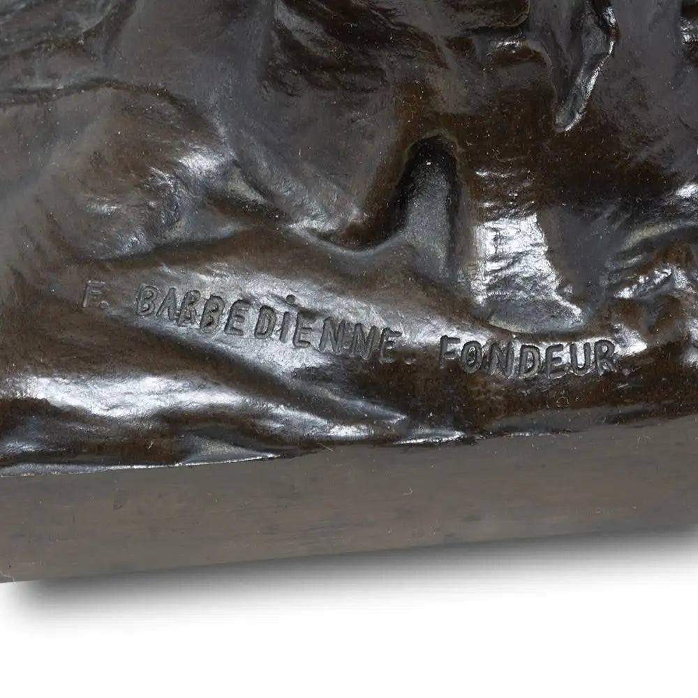 French Bronze Opposing Figures Allégorie du Printemps