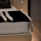 Modern Letti US King Size Bed in Macassar Leather, Handmade in Portugal