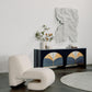 Modern T50 Outdoors Lounge Chair – Dedar Jacquard & Walnut