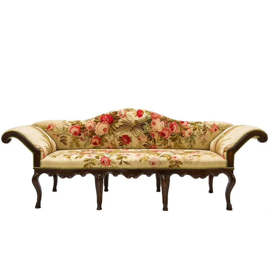 Sofa  Covered with Authentic Perfect Aubusson Tapestry
