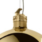 Factory Medium Suspension Light in Brass