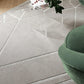 Sophisticated Grey Wool & Lyocell Rug