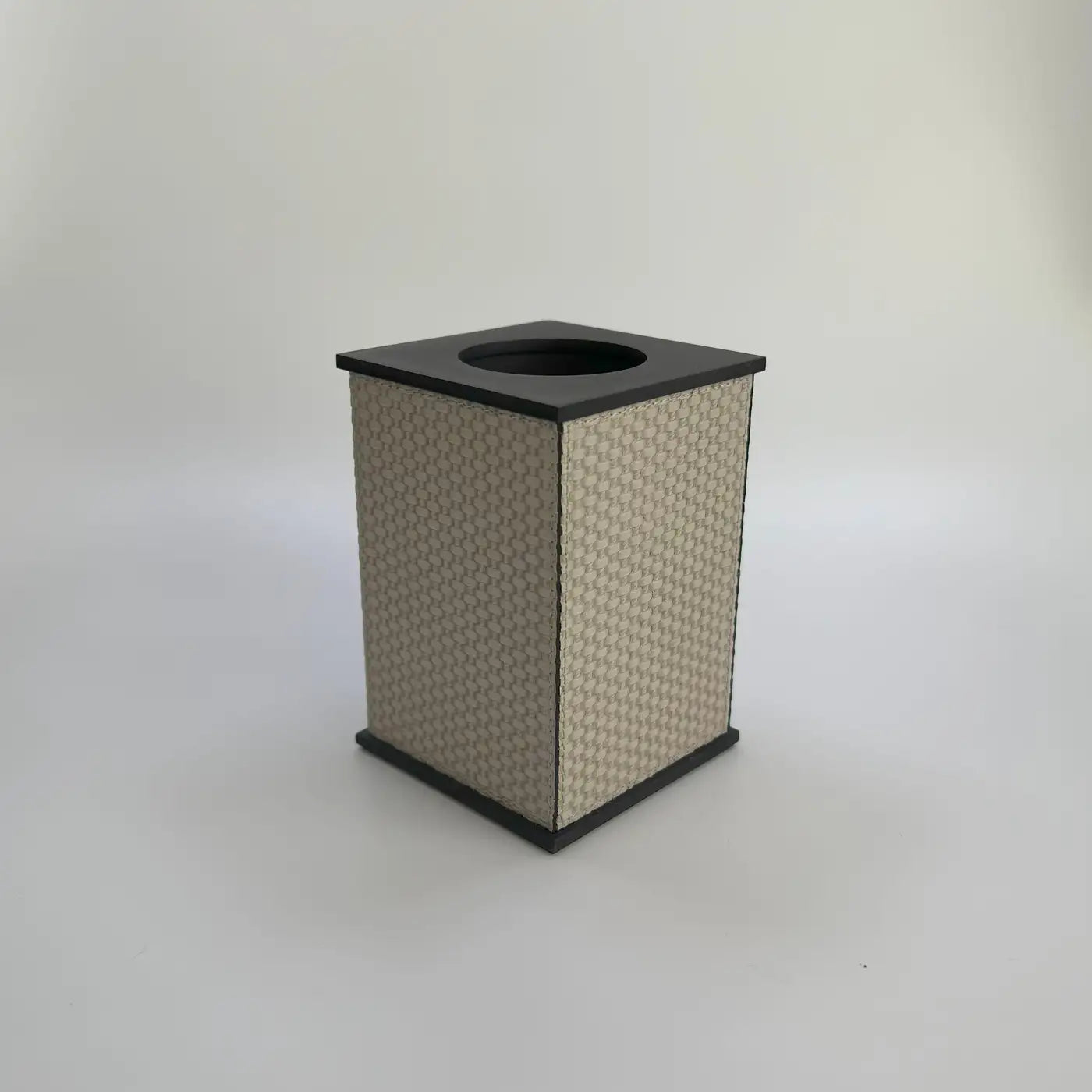 Giobagnara Firenze Bathroom Accessories Set in Taupe Leather and Bronze