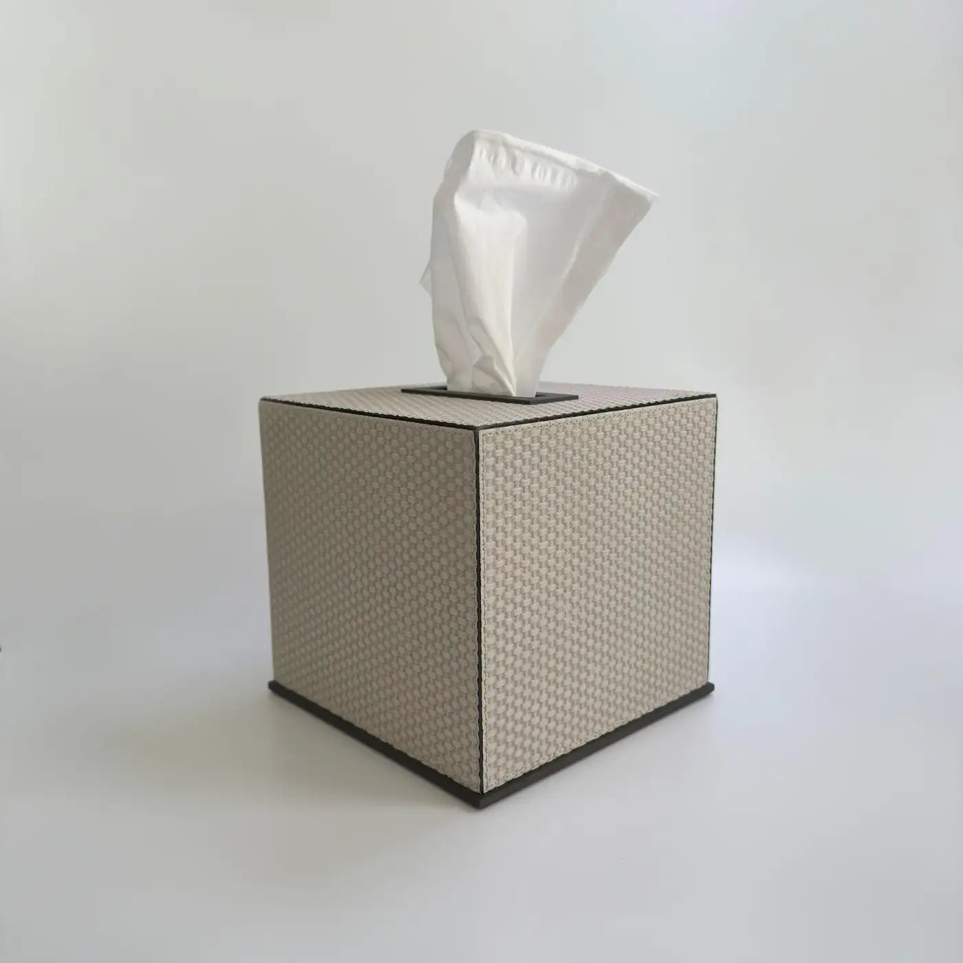 Giobagnara Firenze Bathroom Accessories Set in Taupe Leather and Bronze