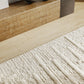 Elegant Cream Wool & Cotton Hand-Knotted Rug