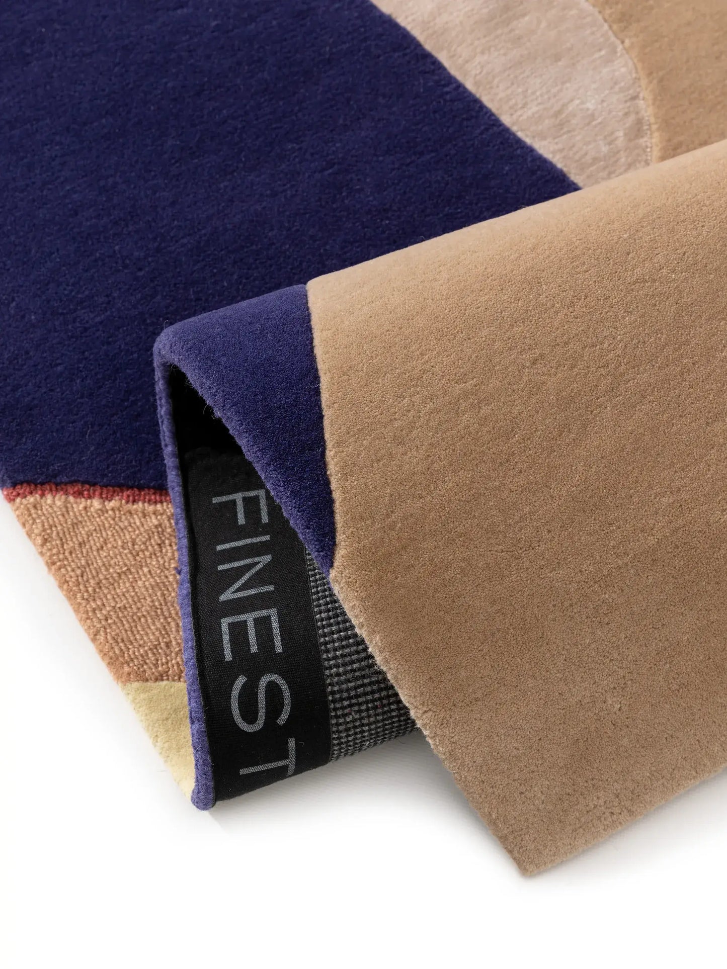 Vibrant Multicolour Wool & Lyocell Accent Rug