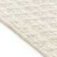 Cream Solid Texture Luxury Wool Rug