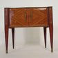Pair of 1940s Italian Glass Top Nightstands