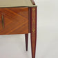 Pair of 1940s Italian Glass Top Nightstands