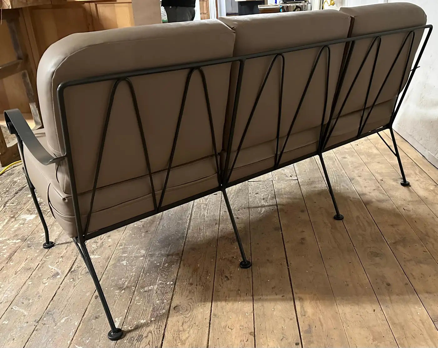 Vintage Metal Garden Sofa and Chairs Seating Ensemble